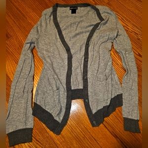 Wet Seal Grey Cardigan Large